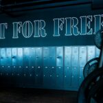 a row of lockers with a sign that says fit for free