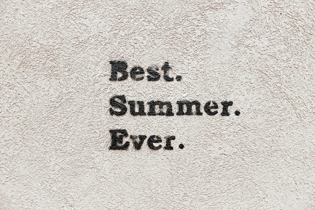 Best Summer Ever text overlay