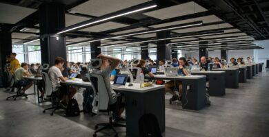 people doing office works