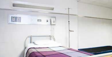 empty hospital bed